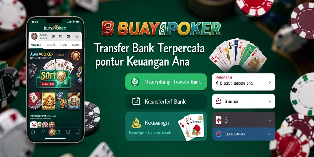 Antarmuka BUAYAPOKER yang mudah digunakan untuk Transfer Bank.