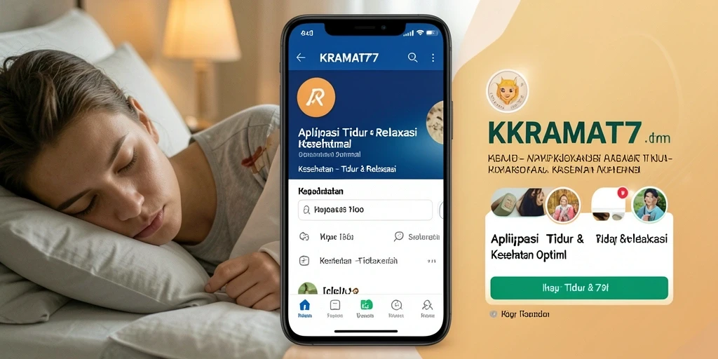 Tampilan antarmuka aplikasi KRAMAT77 yang menenangkan dan sederhana.