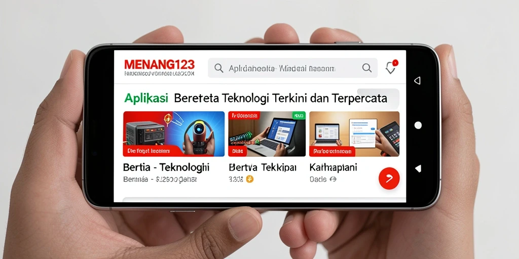 Antarmuka aplikasi MENANG123 yang modern dan informatif.