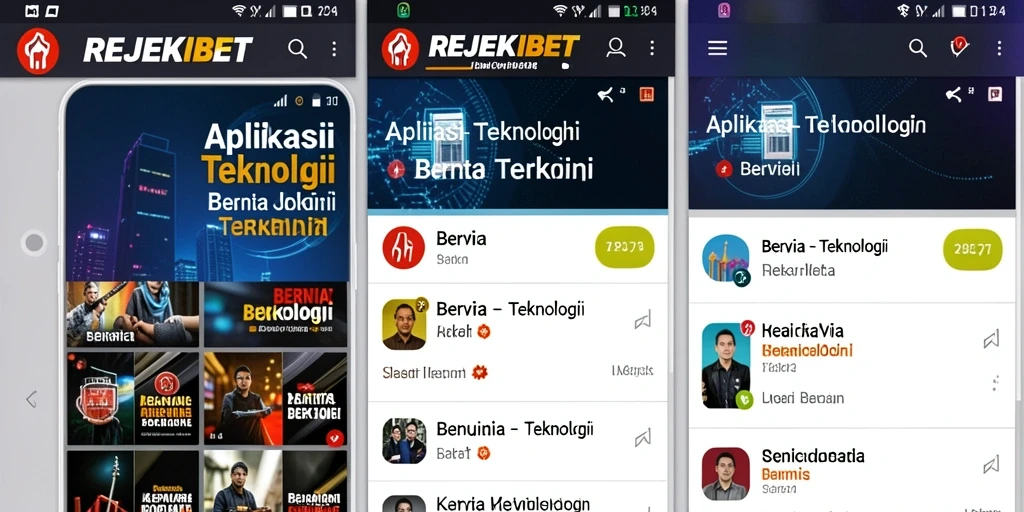 Antarmuka aplikasi REJEKIBET yang modern dan informatif.