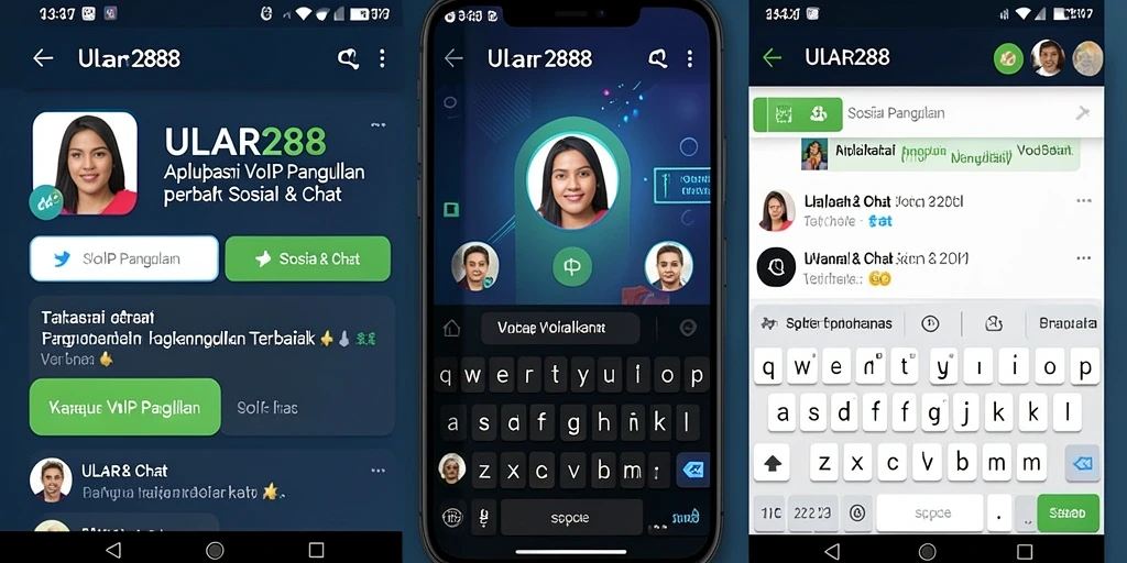 Antarmuka ULAR288 yang sederhana untuk panggilan VoIP cepat.